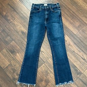 MOTHER jeans The Hustler Ankle fray